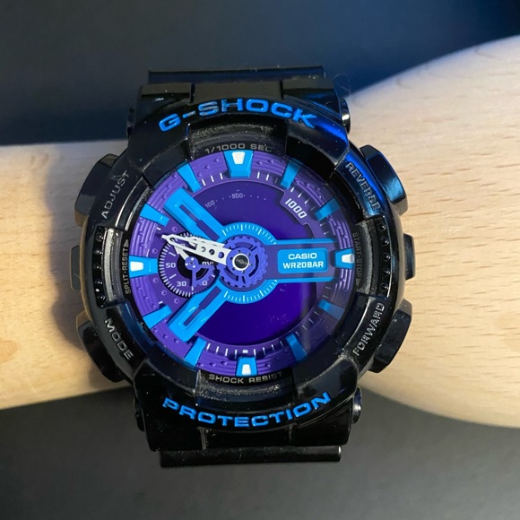 g shock blue colour
